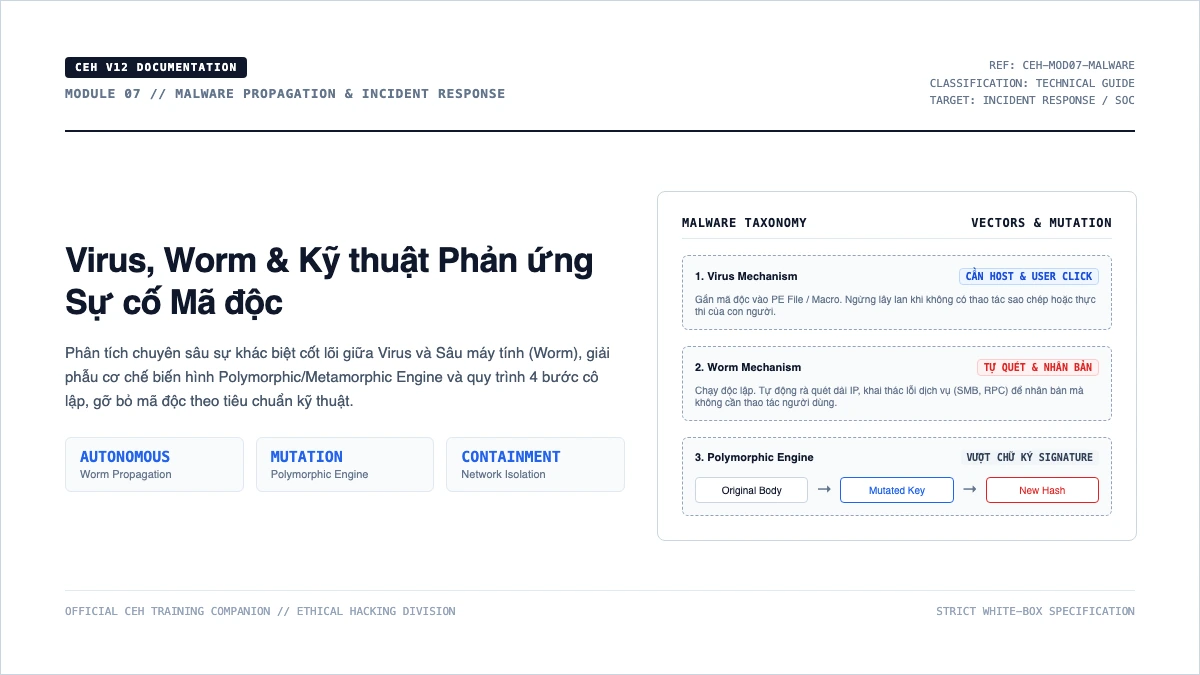 CEH Module 7: Virus, Worm và kỹ thuật phòng chống mã độc hệ thống